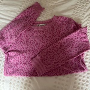 Pink cheetah print sweatshirt!